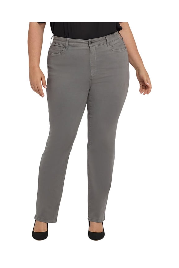 womens Plus Marilyn High-Rise Lunar Stone Straight Leg Jean, 18W