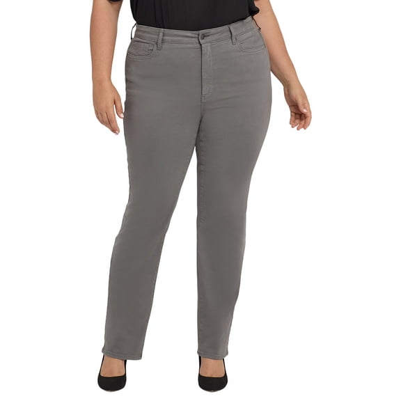 NYDJ womens Plus Marilyn High-Rise Lunar Stone Straight Leg Jean, 22W