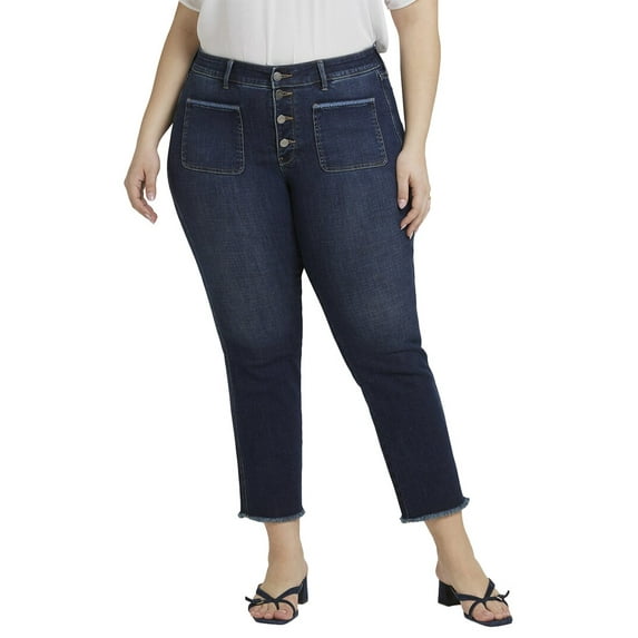 NYDJ womens Plus Marilyn Lotus Gardens Ankle Crop Jean, 24WP