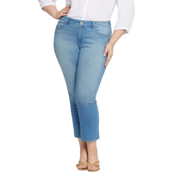NYDJ womens Plus Marilyn Mesmerize Ankle Crop Jean, 20W
