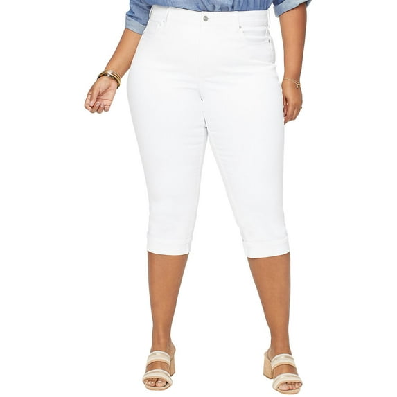 NYDJ womens Plus Marilyn Optic White Crop Jean, 20WP