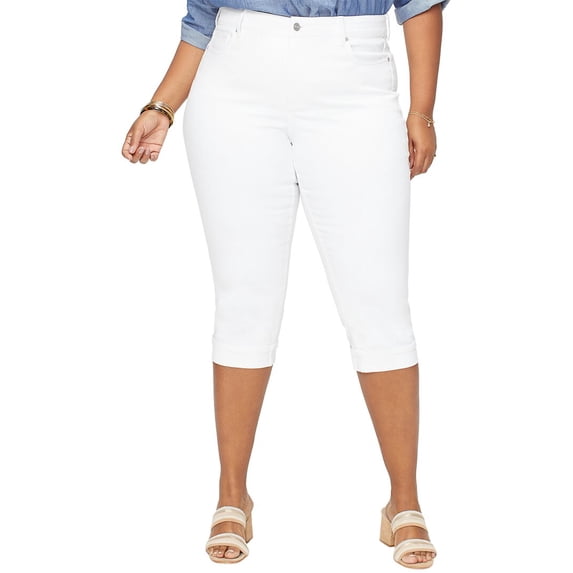 NYDJ womens Plus Marilyn Optic White Crop Jean, 22WP