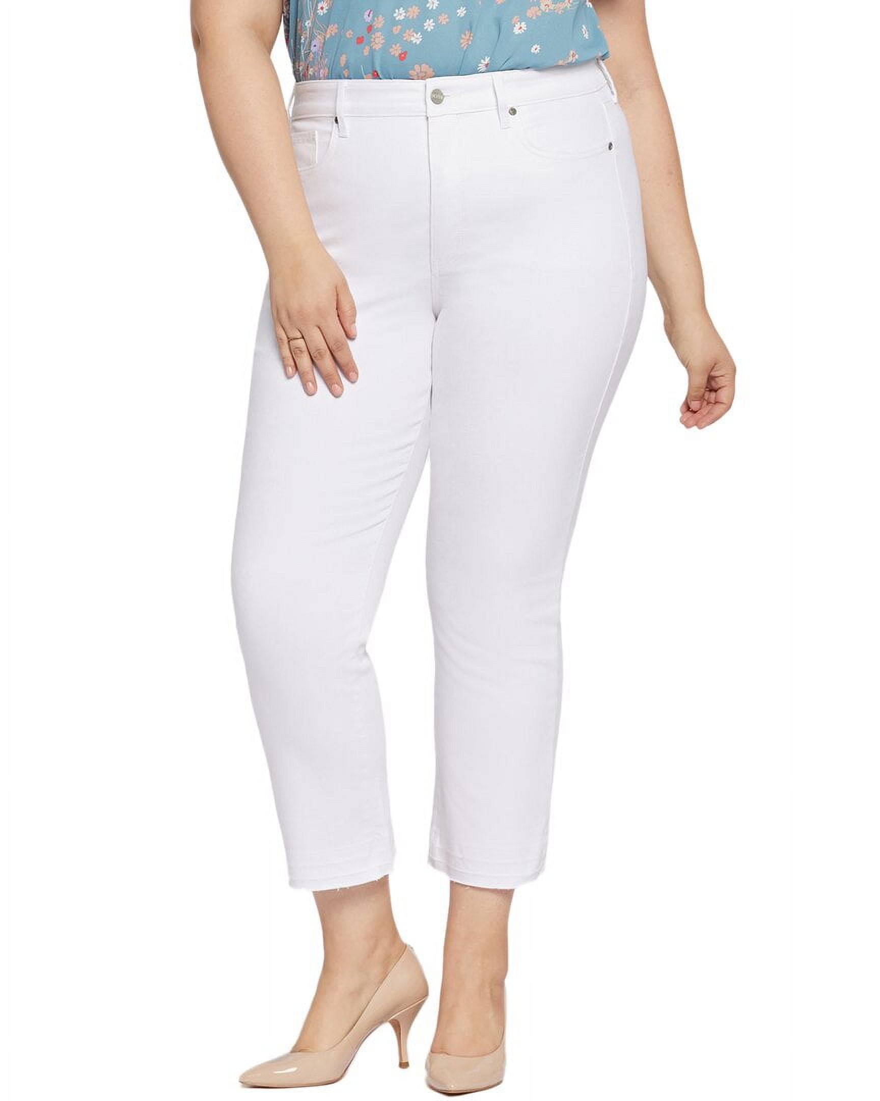 NYDJ womens Plus Marilyn Optic White Straight Leg Jean, 20W - Walmart.com