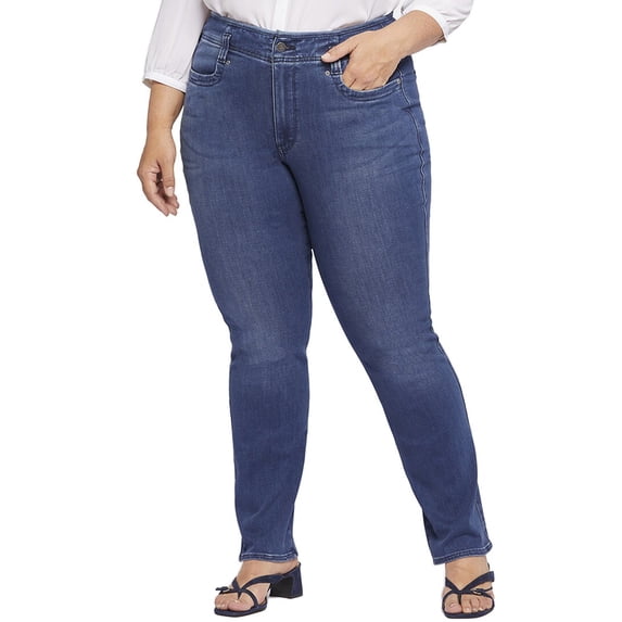 NYDJ womens Plus Marilyn Rendezvous Straight Leg Jean, 26W