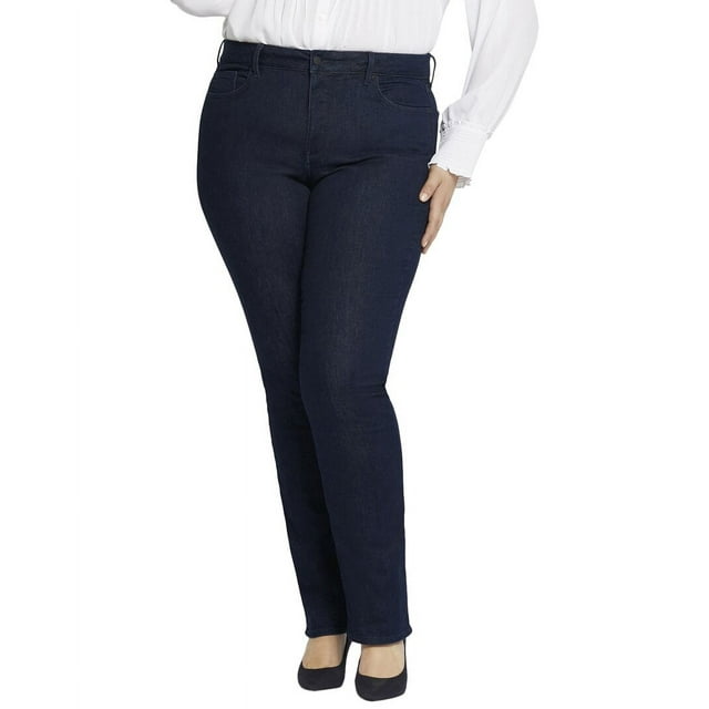 NYDJ womens Plus Marilyn Rinse Straight Jean, 28W