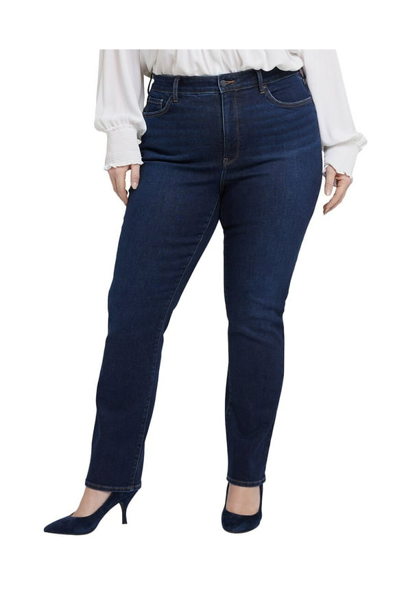 womens Plus Marilyn River bridge High-Rise Straight Leg Jean, 28W
