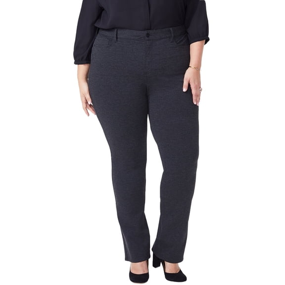 NYDJ womens Plus Marilyn Straight Jean, 24W, Grey