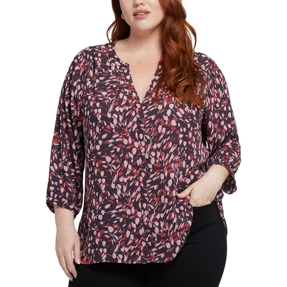 NYDJ womens Plus Pintuck Blouse, 4X