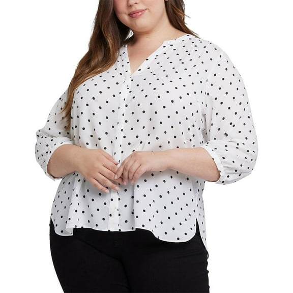 NYDJ womens  Plus Pintuck Blouse, 4X