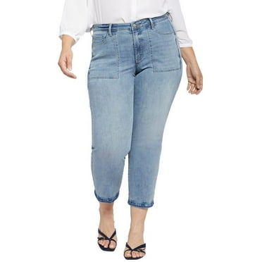 NYDJ womens  Plus Piper Relaxed Straight Jean, 28W
