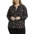 thumbnail image 1 of NYDJ womens  Plus Popover Blouse, 0X, 1 of 3