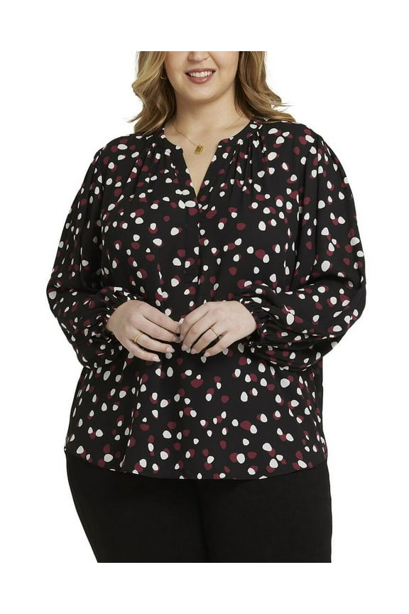 womens  Plus Popover Blouse, 5X