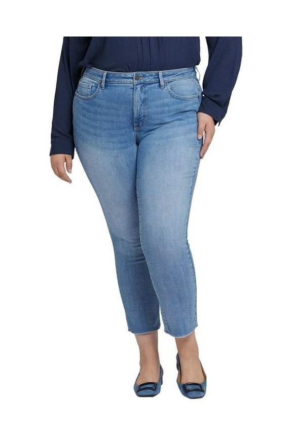 womens  Plus Sheri Blue Valley Ankle Crop Jean, 28W