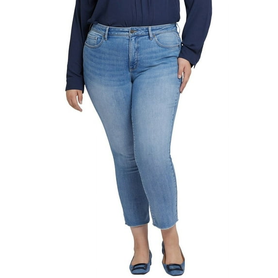 NYDJ womens Plus Sheri Blue Valley Ankle Crop Jean, 28W