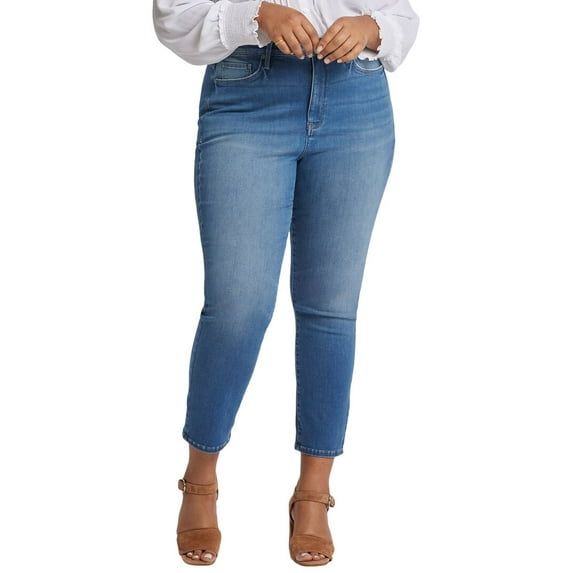 NYDJ womens Plus Sheri Bluewater Slim Jean, 20W