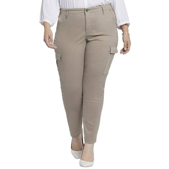 NYDJ womens  Plus Sheri Saddle wood Slim Cargo Jean, 28W