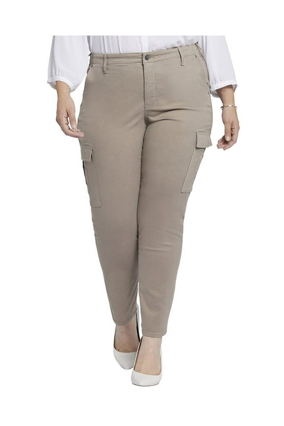 womens  Plus Sheri Saddle wood Slim Cargo Jean, 28W