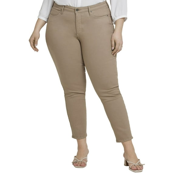 NYDJ womens Plus Sheri Saddlewood Ankle Crop Jean, 24W