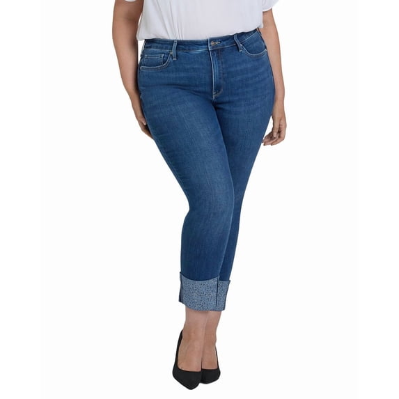 NYDJ womens Plus Sheri Vintage Lapis Ankle Crop Jean, 18W