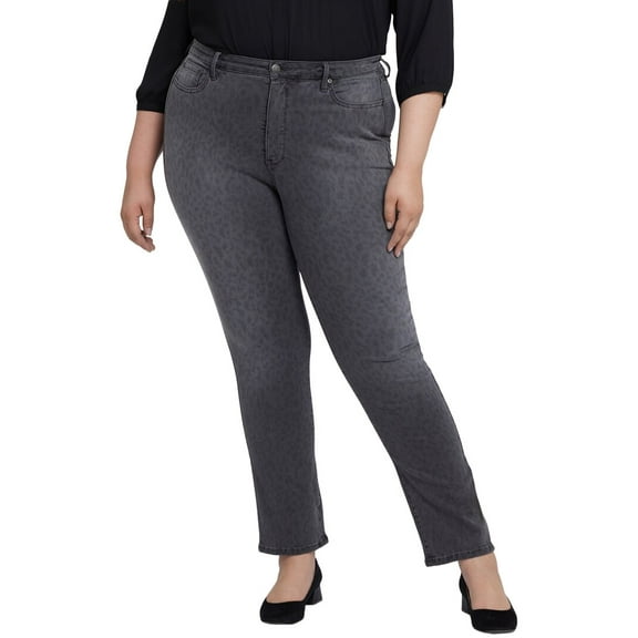 NYDJ womens Plus Sheri Wild Spirit Slim Jean, 24W