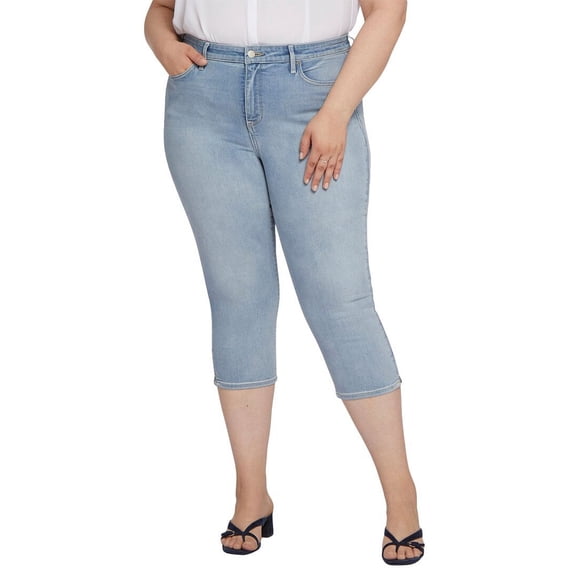 NYDJ womens Plus Slim Straight Crop Charmed Jean, 2