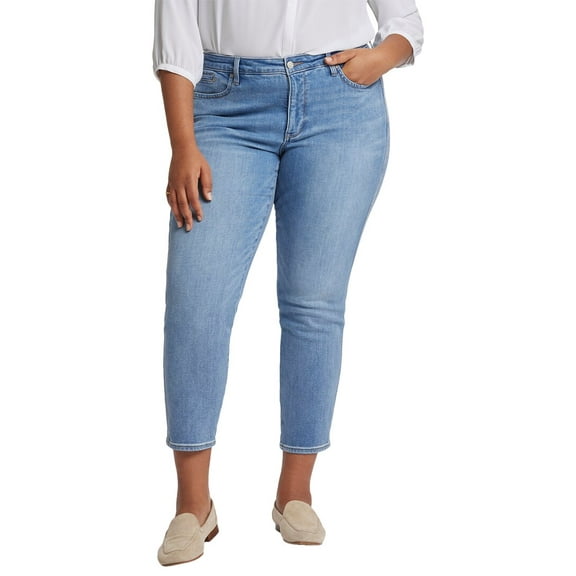NYDJ womens  Plus Stella Crescent Shore Tapered Jean, 28W