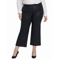 thumbnail image 1 of NYDJ womens  Plus Teresa Black Coated Wide Leg Jean, 24W, Black, 1 of 3