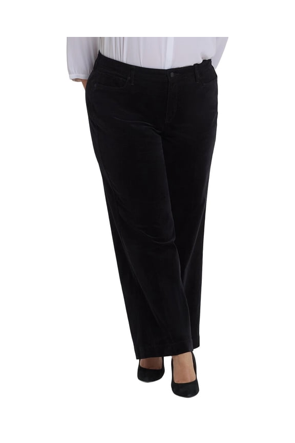 womens Plus Teresa Black Wide leg Jean, 20W