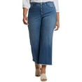 thumbnail image 1 of NYDJ womens  Plus Teresa Mission Blue Wide Leg Jean, 16W, 1 of 3