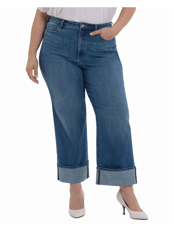 womens Plus Teresa Stillwater Lake Wide Leg Jean, 18W