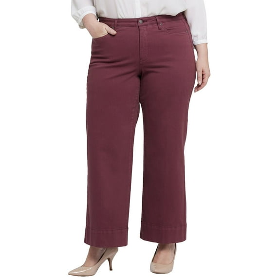 NYDJ womens Plus Teresa Tavern Wide Leg Jean, 26W