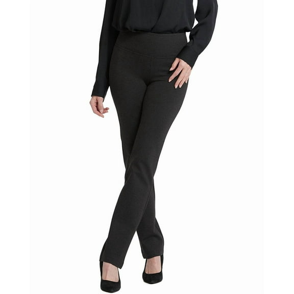 NYDJ womens  Pull On Charcoal Heather Straight Leg Jean, XXS