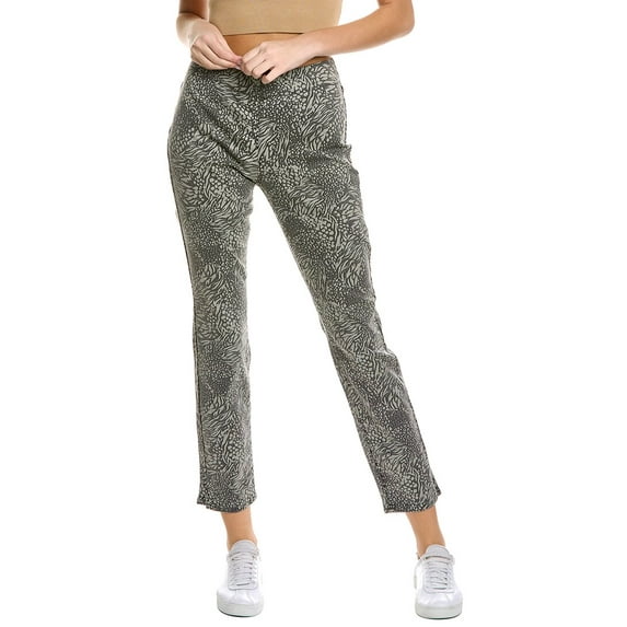 NYDJ womens Pull-On Shadow Animal Charcoal Skinny Jean, 0, Grey