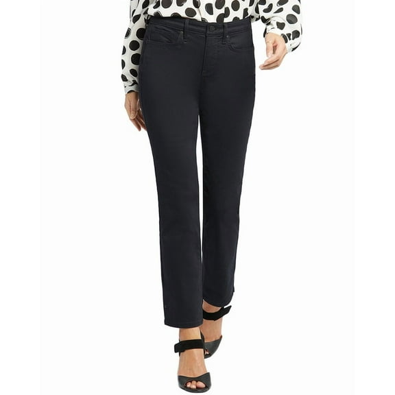 NYDJ womens  Sheri Black Ankle Jean, 8