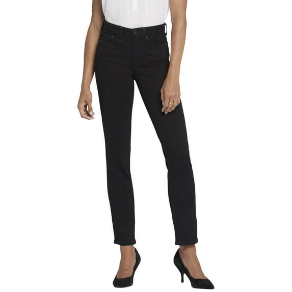 NYDJ womens Sheri Black Slim Jean, 2