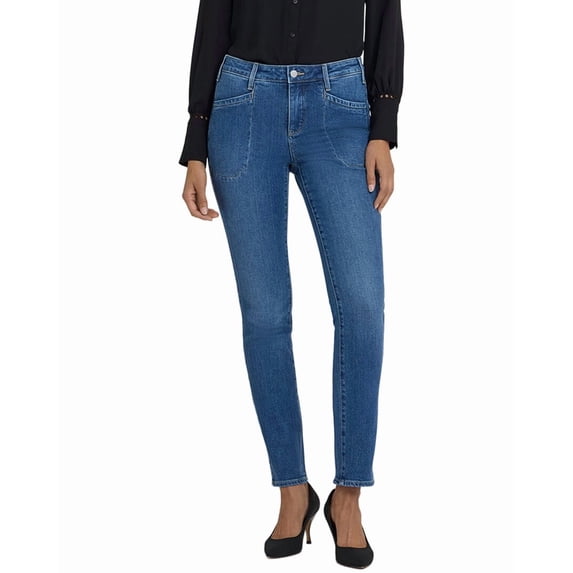 NYDJ womens Sheri Opera Blue Slim Jean, 18