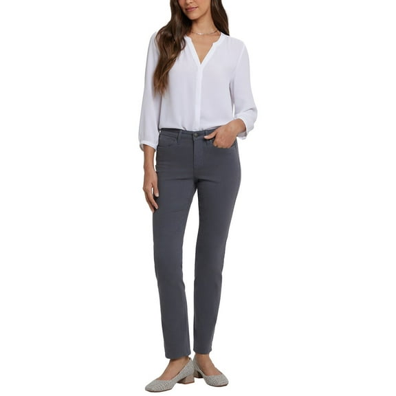 NYDJ womens  Sheri Vintage Charcoal Slim Jean, 14