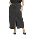 thumbnail image 1 of NYDJ womens  Plus Skirt Cloud Stone Long Jean, 26W, 1 of 3