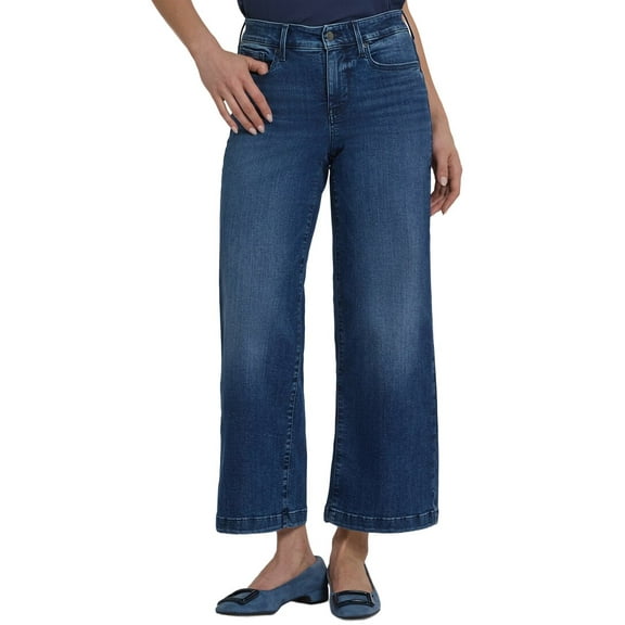 NYDJ womens  Teresa Beyond Bay Wide Leg Jean, 8