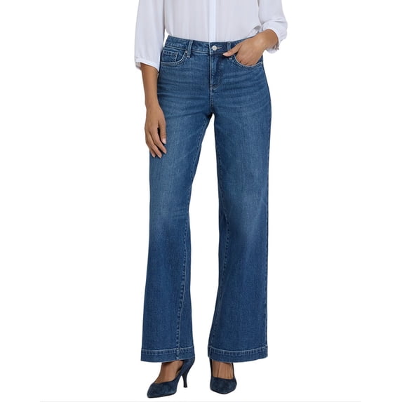 NYDJ womens Teresa Dame Wide Leg Jean, 16