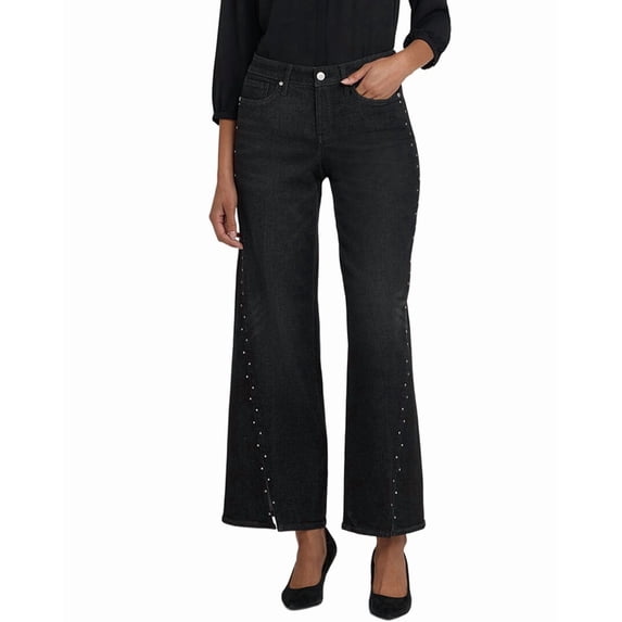 NYDJ womens Teresa French Nightfall Wide Leg Jean, 12