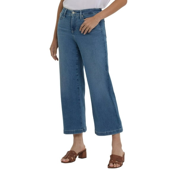 NYDJ womens  Teresa Heyburn Wash Wide Leg Jean, 10