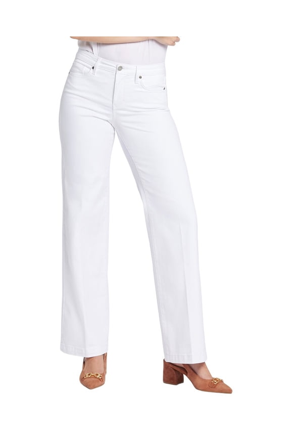 womens  Teresa Optic White Wide Leg Jean, 18, White