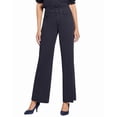 thumbnail image 1 of NYDJ womens  Teresa Overdye Black Wide Leg Jean, 6, 1 of 3