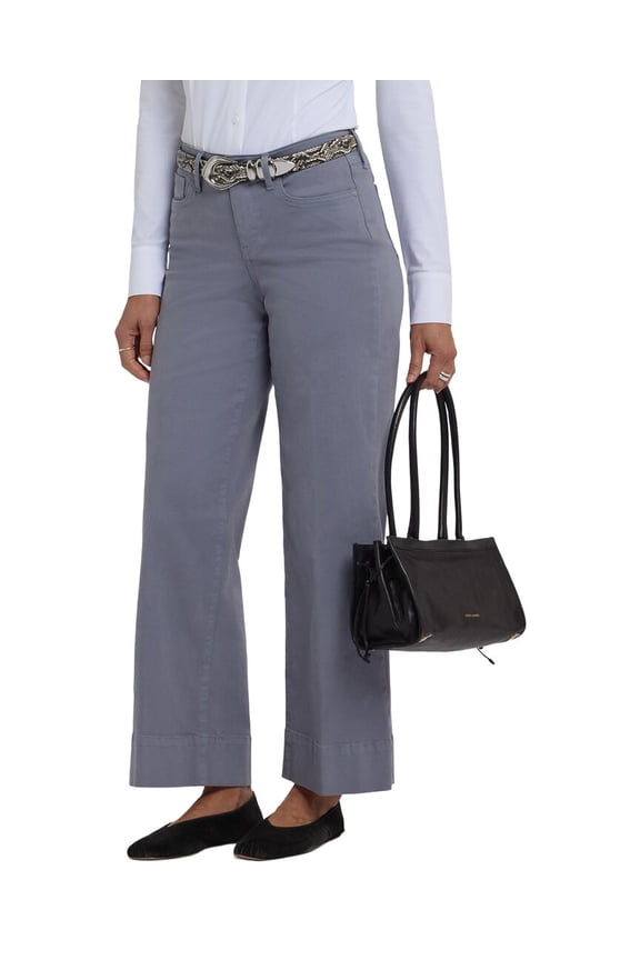 womens Teresa Shadow Blue Wide Leg Jean, 8
