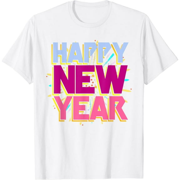 NYE Fireworks Confetti New Years Eve Party Happy New Year T-Shirt