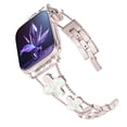 thumbnail image 1 of NYENElL Compatible for Apple Watch Bands 49mm 45mm 44mm 42mm 41mm 40mm 38mm, Women Glitter DiamondFour Leaf Clover Chain Strap for Apple Watch Series9/8/7/6/5/4/3/2/1/SE/Ultra Series, 1 of 5