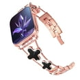 thumbnail image 1 of NYENElL Compatible for Apple Watch Bands 49mm 45mm 44mm 42mm 41mm 40mm 38mm, Women Glitter DiamondFour Leaf Clover Chain Strap for Apple Watch Series9/8/7/6/5/4/3/2/1/SE/Ultra Series, 1 of 5