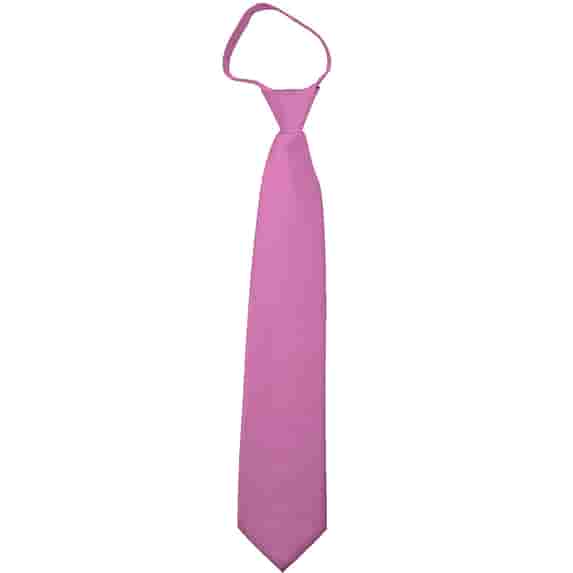 NYFASHION101 Big Boys' Kids' Children's Solid Color 48" Neck Tie, Coral Rose