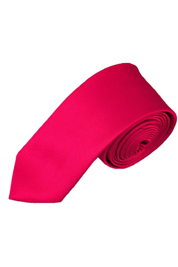 Big Boys' Kids' Children's Solid Color 48" Neck Tie, Fuchsia